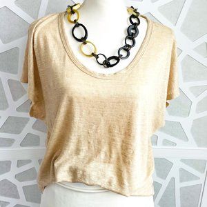 COPY - Banana republic women’s linen shirt L large cream EUC